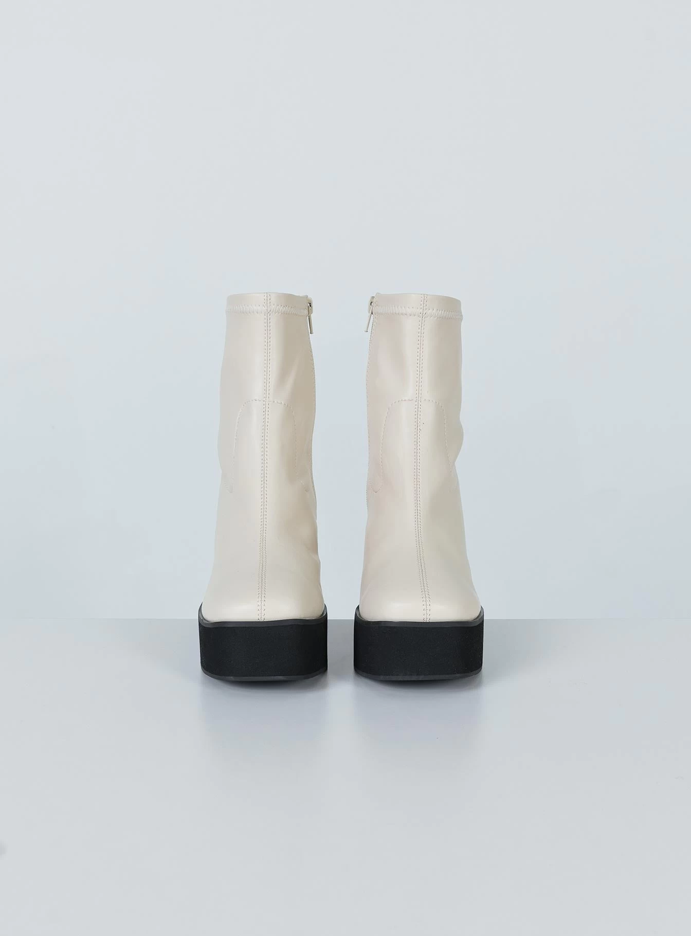 Princess Polly Stillwater Platform Boots Cream 6 Princess Polly Stillwater Platform Boots Cream - Image 6