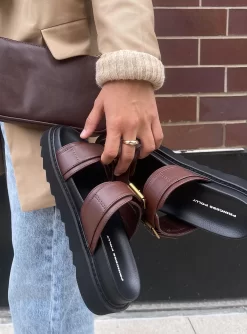 Princess Polly Ma Belle Sandals Chocolate -Fashion shoes MA BELLE SANDALS CHOCOLATE