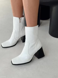 Princess Polly Michelle Boot White